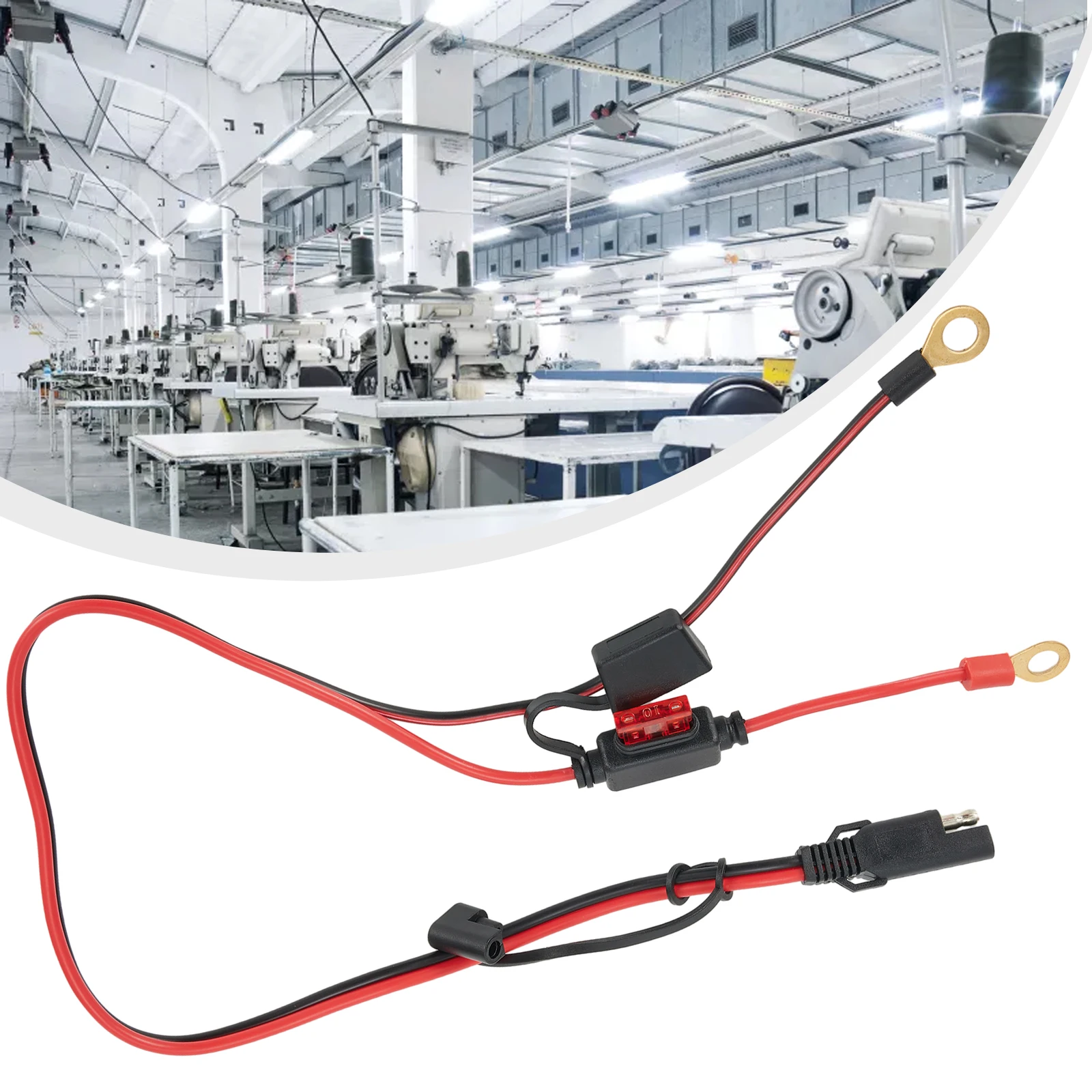 Get the Ring Lug Terminal Power Cord Cable Harness Wire Extension for Your for tractor Lawnmower and Motorcycle