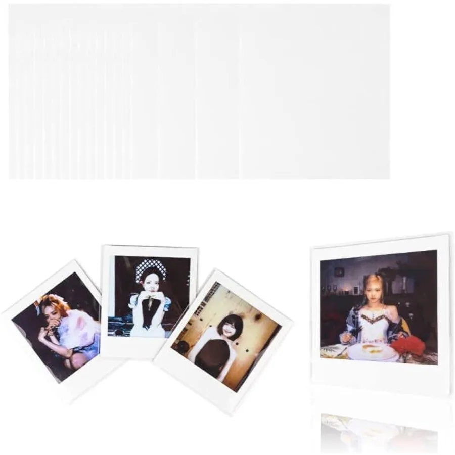 

100 Packs Kpop Polaroid Sleeves Ultra Clear and Thick Sleeve 200 Microns Protectors Cover Perfect Protective Sleeve for Kpop St