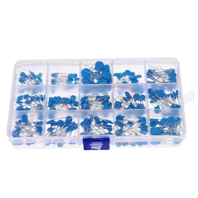 100/300Pcs 1/2/3KV High Voltage Ceramic Capacitor Assortment Kit  102K 103K 152K 221K 222K 332K 471K 472K 561K 681K DIY Set