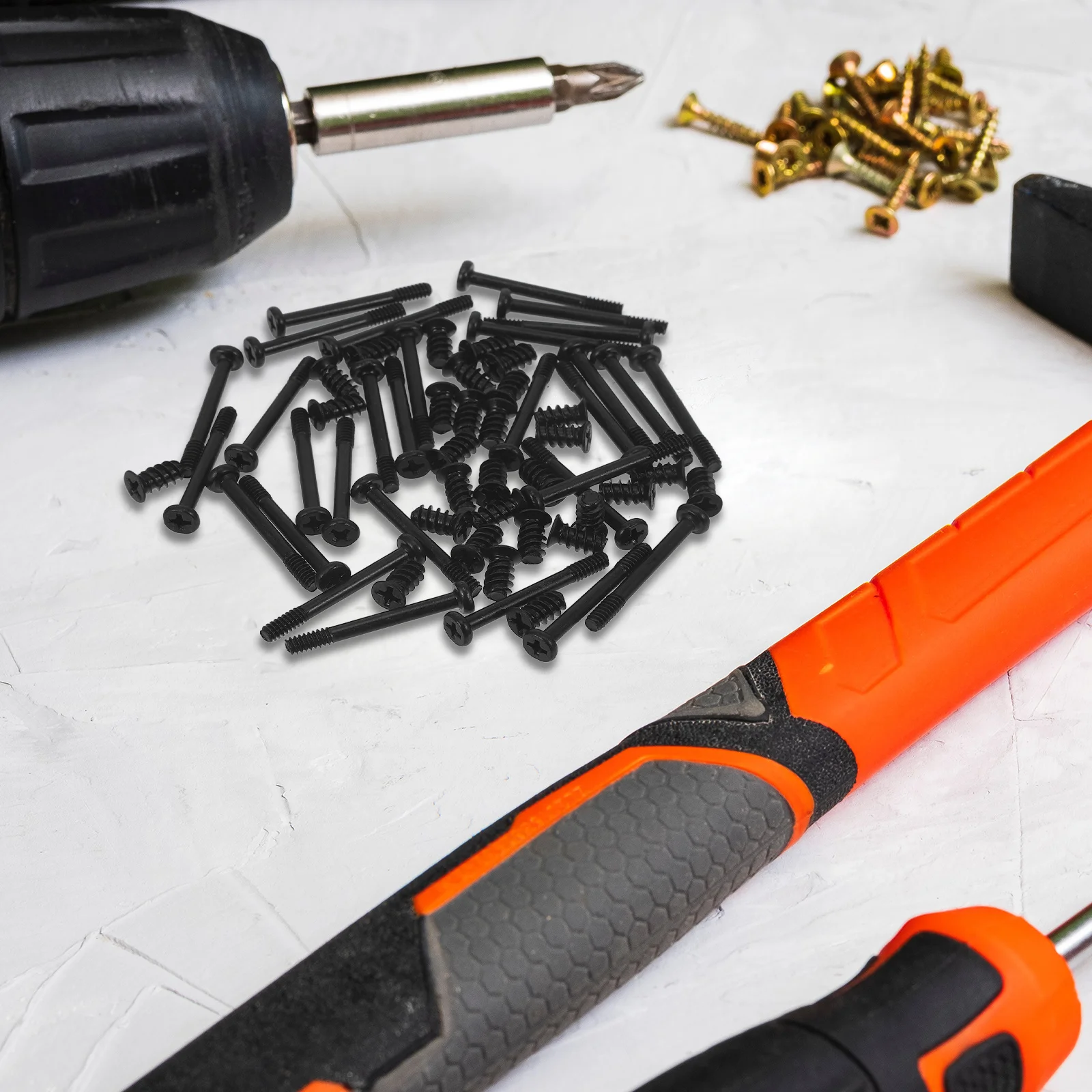 

60Pcs Case Fan Screw Kit Premium Material Durable Includes Long Short Screws Flat Head Self Tapping Universal for Chassis Fan