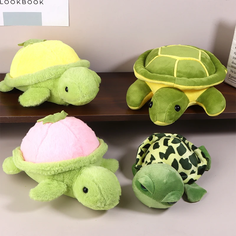

Durable and Cute Soft Stuffed Turtle Doll Plush Toy Cartoon Throw Pillow for Kids and Home Decoration