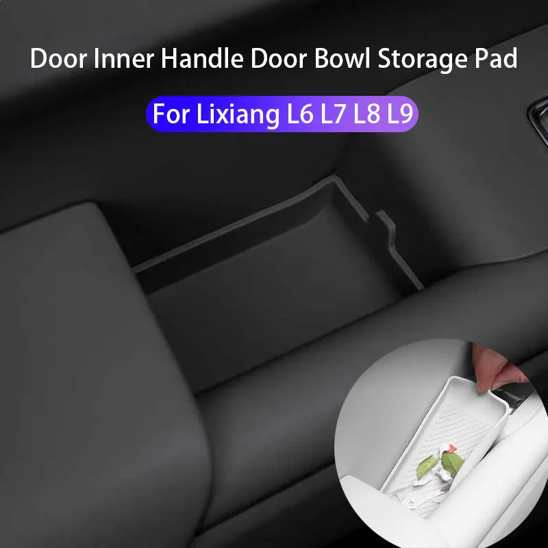 

For Li Lixiang L7 L8 L9 MEGA 2022 2023 2024 Car Door Inner Handle Door Bowl Storage Pad Anti-scratch Protection Accessories