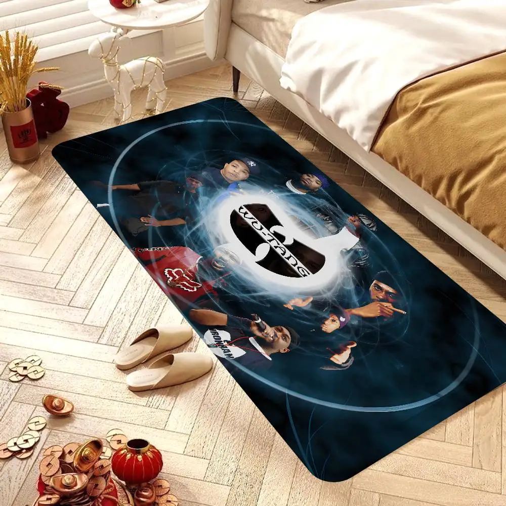 WU-T--TANG CLAN Room Mats Anti-slip Absorb Water Long Strip Cushion Bedroon Mat Welcome Doormat