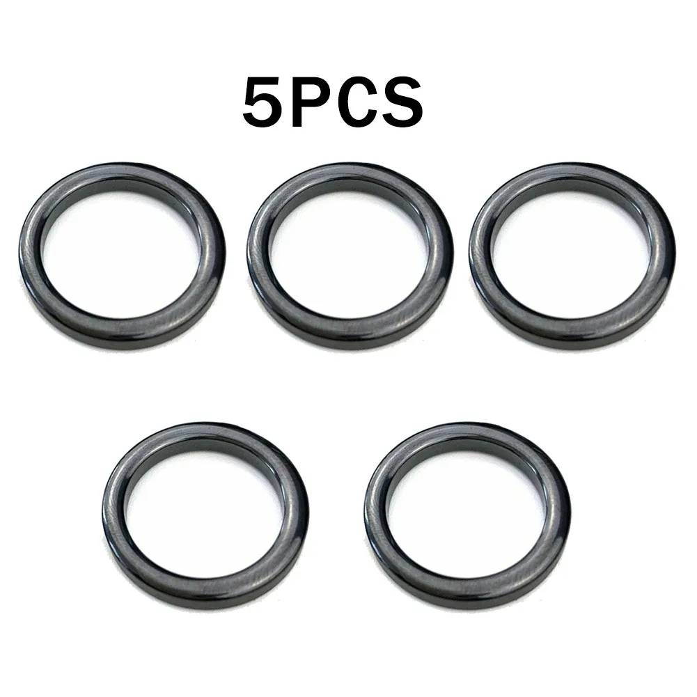 5pcs/Pack Fishing Rod Guide Ring Portable Ceramic Wear Heat Conduction Repair Parts Tools Size2#-30#PescaIscas FishTackle