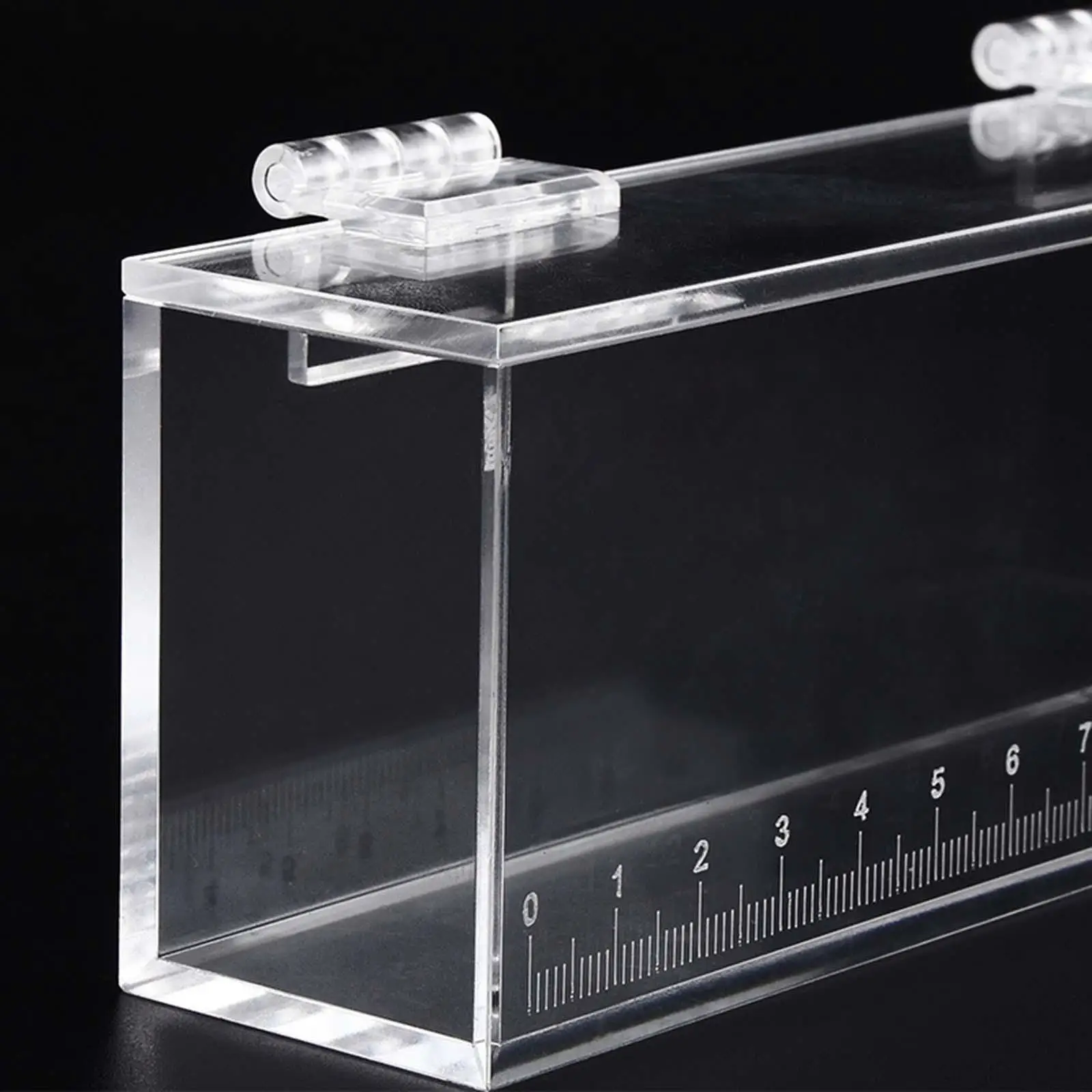 Fish Viewing Box Acrylic Hatchery Incubator Aquarium Photo Taking Auxiliary Tool Fishing Photo Tank Fish Breeding Box with Scale