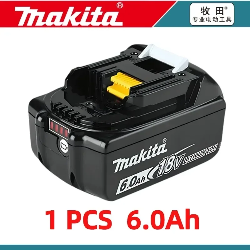 Originele Makita 6.0Ah Batterij voor Makita 18V BL1830B BL1850B BL1850 BL1840 BL1860 BL1815 Vervangende Lithium Batterij