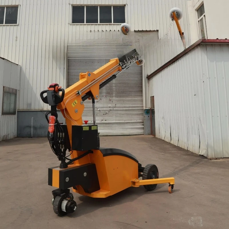 5M lifting height electric glass glazing robot building hydraulic vacuum lifter robot.