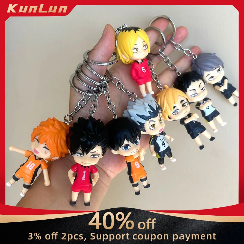 Haikyuu!! Japanese Anime Peripheral PVC Action Figures Keychain Collectible Desk Ornaments Creative Birthday Gifts for Boy Toy