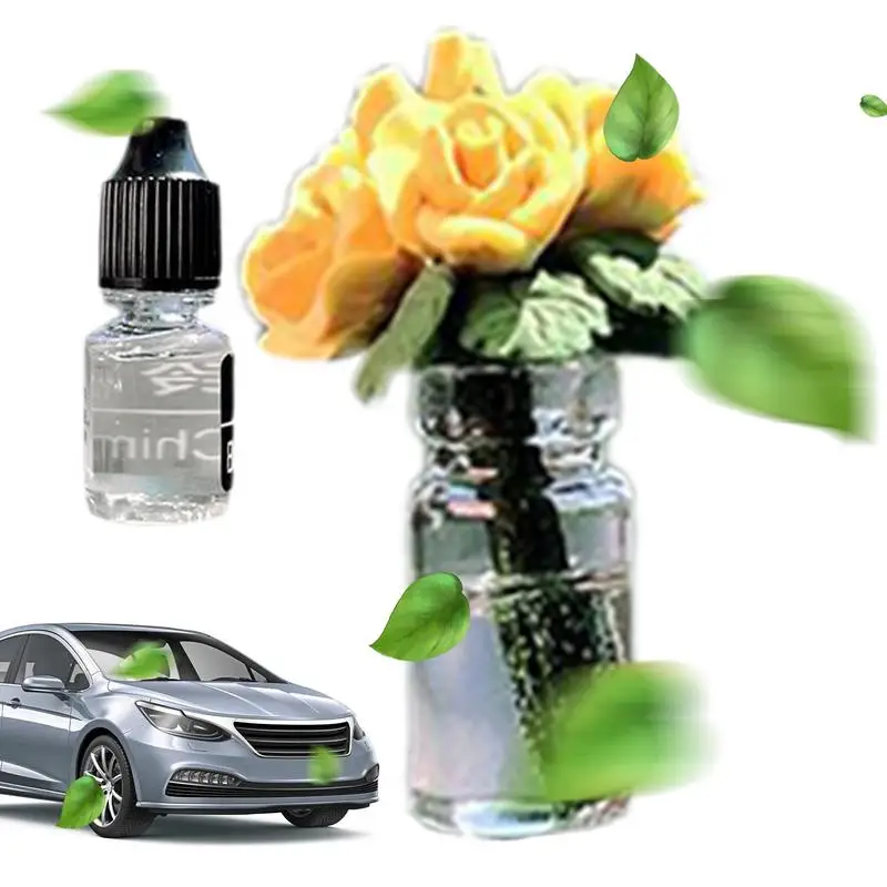 Small Rose Bouquet Car Mini Clay Rose Diffuser Center Console Dining Room Windowsill Exquisite Mini Rose Car Decor For Bedroom