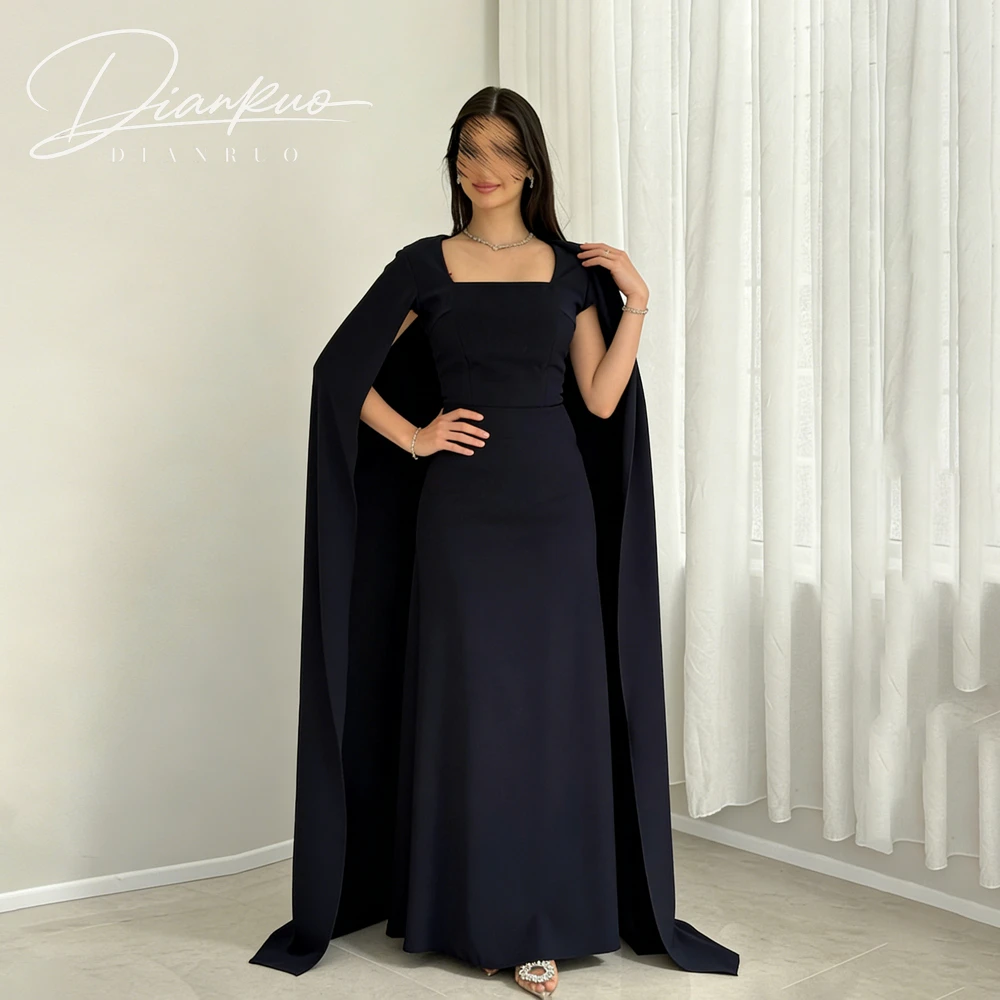 

Customized Sheath Shawl Square Collar Evening Dresses Modern Formal Dress Women 2026 Prom Party Dresses Cocktail of Dresses