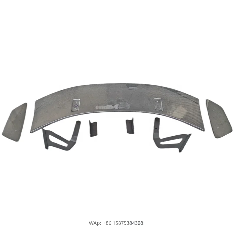 

High Quality Carbon Fiber Rear Spoiler Wing Goose Neck Style New Condition Bumper for 718 Boxster Cayman