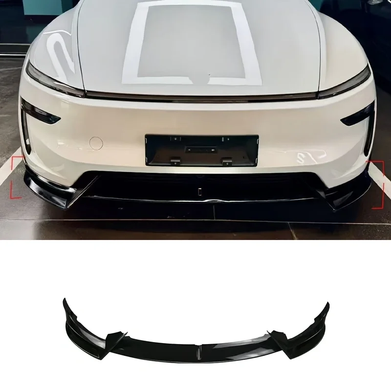 Suitable for Tesla Model Y New Model 25+ Tesla Front Spoiler Front Lip Ad Style No-Drill Front Wind Blade