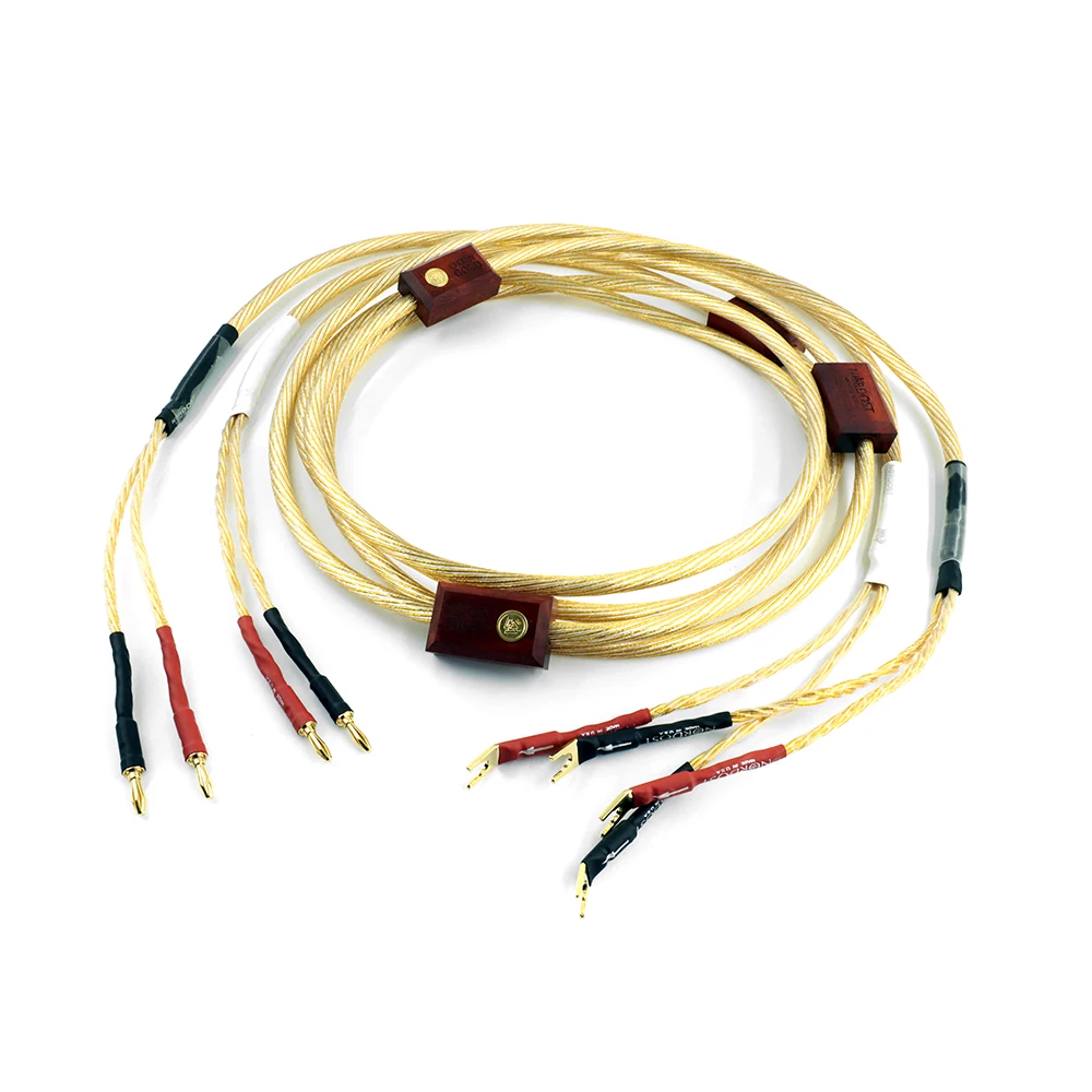 Nordost Odin  Gold Speaker Cable OFC sterling silver flagship audio cable HiFi speaker amplifier audiophile wire with Gold-plate