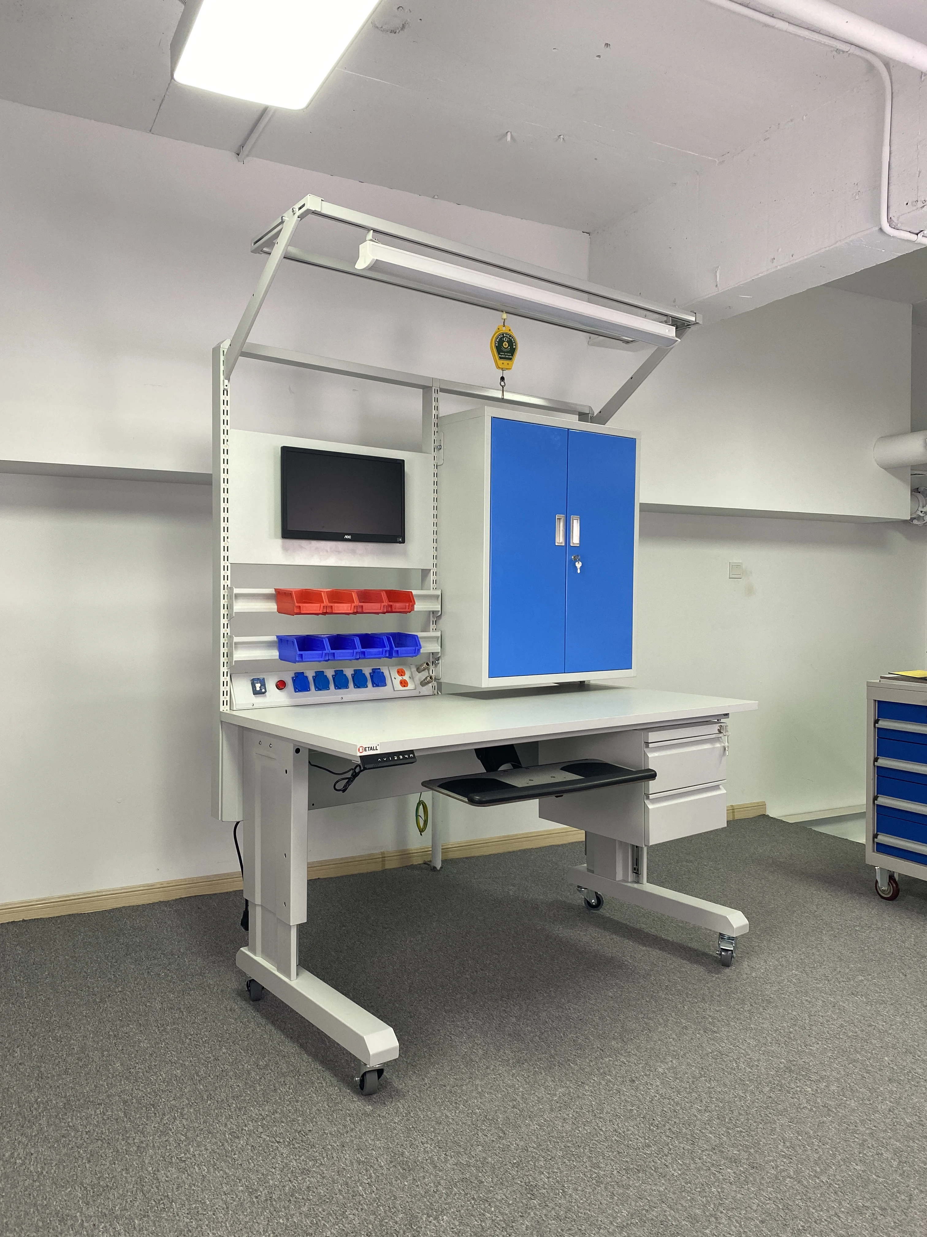 خط إنتاج المصنع الإلكتروني محطة عمل مختبر مكافحة ساكنة #5