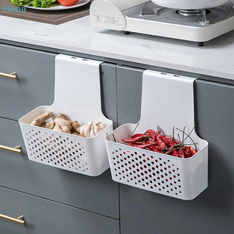 ☭Kitchen Cabinet Door Interior Storage Shelf And Box, Hanging Hook Behind The Door, Kitchen Cabinet Door Basket Shelf Baskets