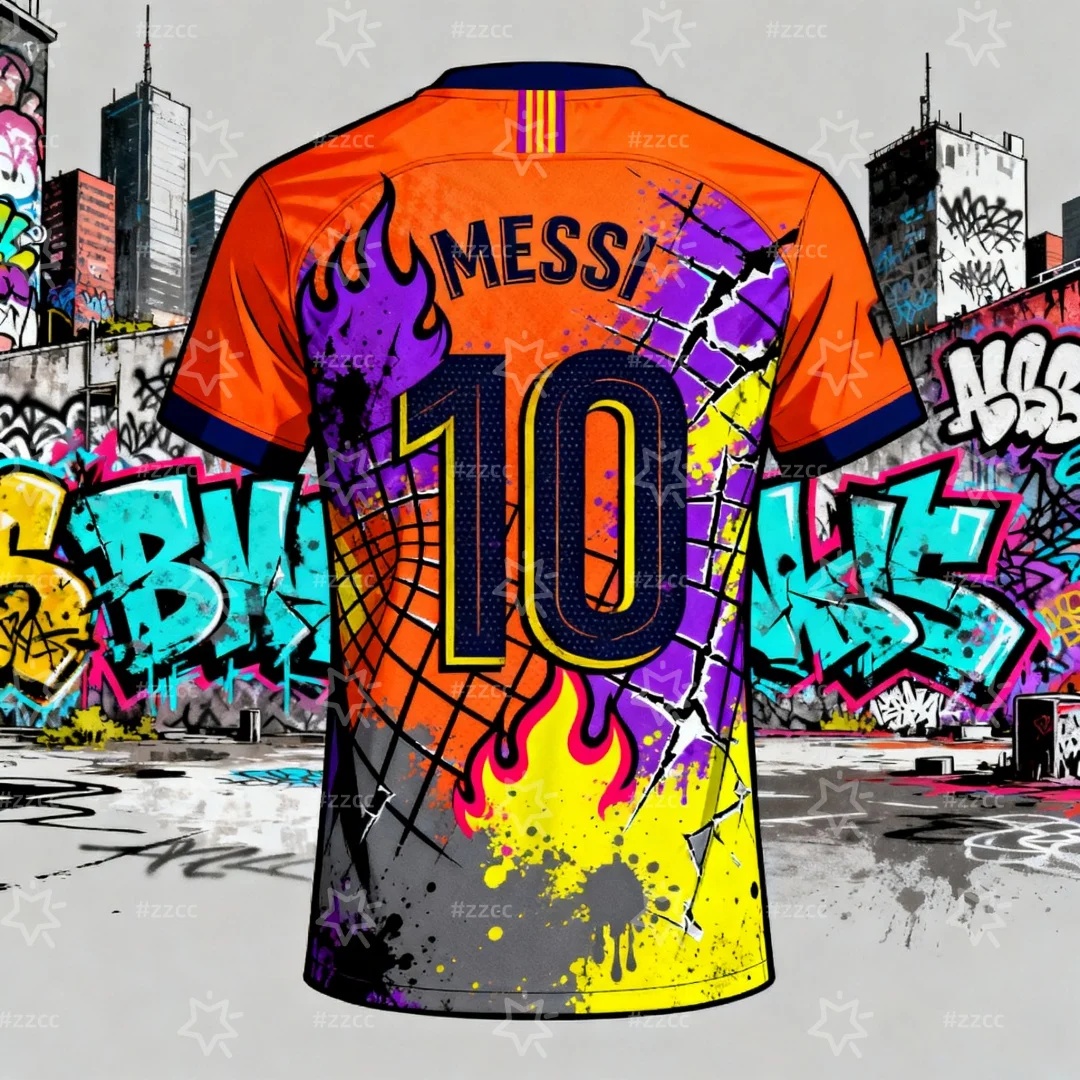 2025 Messi's No. 10 football jersey Men's competition training jersey Autumn Sports Dry Quickly Men's T-Shirt Kid's Clothing