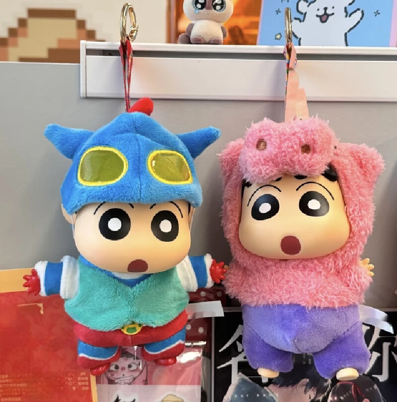 

New Shinchan Dress-Up Party Series Vinyl Figure Blind Box Plush Keychain Doll Anime Figure Room Decoration Kawaii Kids Gifts ﻿