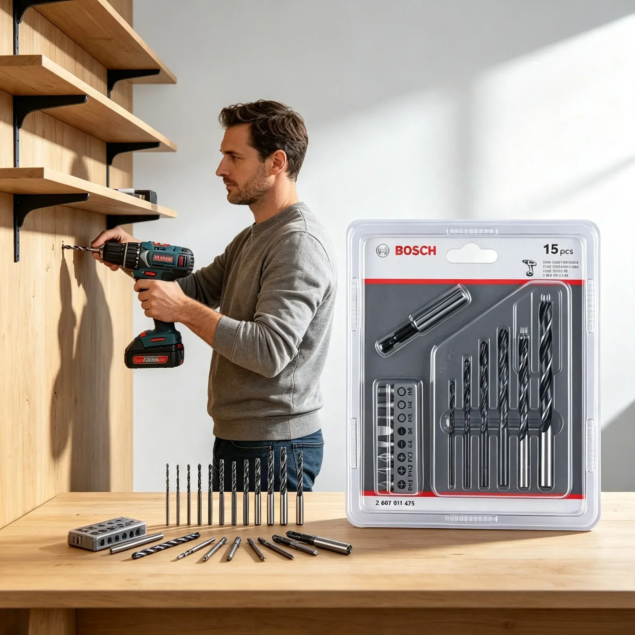 conjunto-de-15-pecas-de-brocas-e-pontas-de-chave-de-fenda-bosch-brocas-para-metal-e-madeira-com-suporte-para-extensao-de-pontas-ideal-para-trabalhos-de-reparacao-domestica