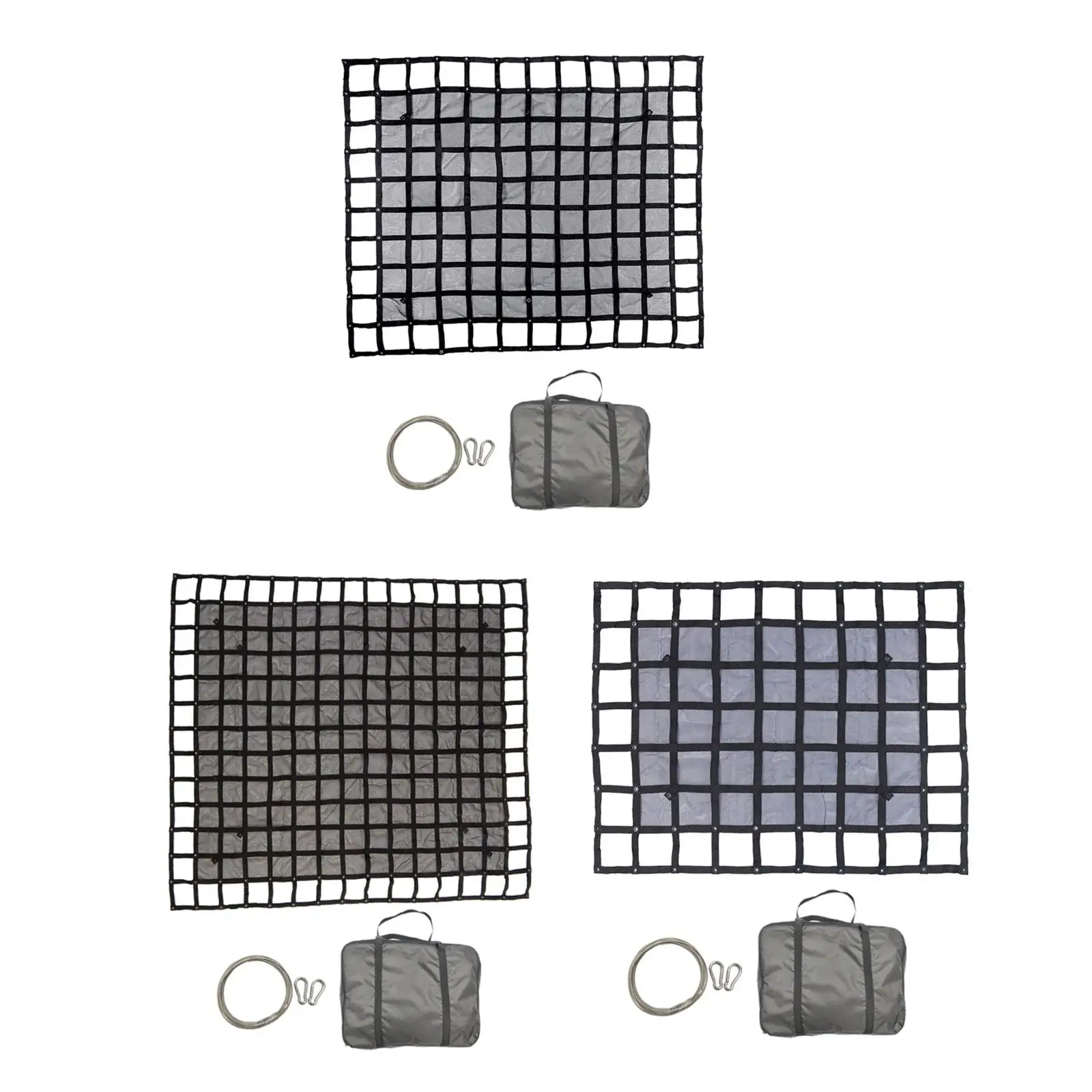 

Cargo net for adapting the loading area of pickups for trailers and trucks