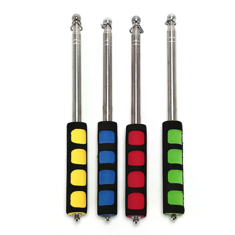 1.2M Portable Telescopic Handheld Flag Pole Flexible Support Rod For Flags Windsock Outdoor Use