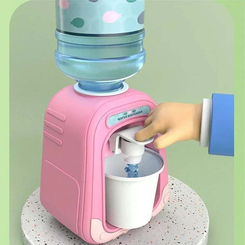 Mini Water Dispenser Baby Toy Drinking Water Cooler Lifelike Cute Children Cosplsy Props Home Decor Ornament Home Accessories