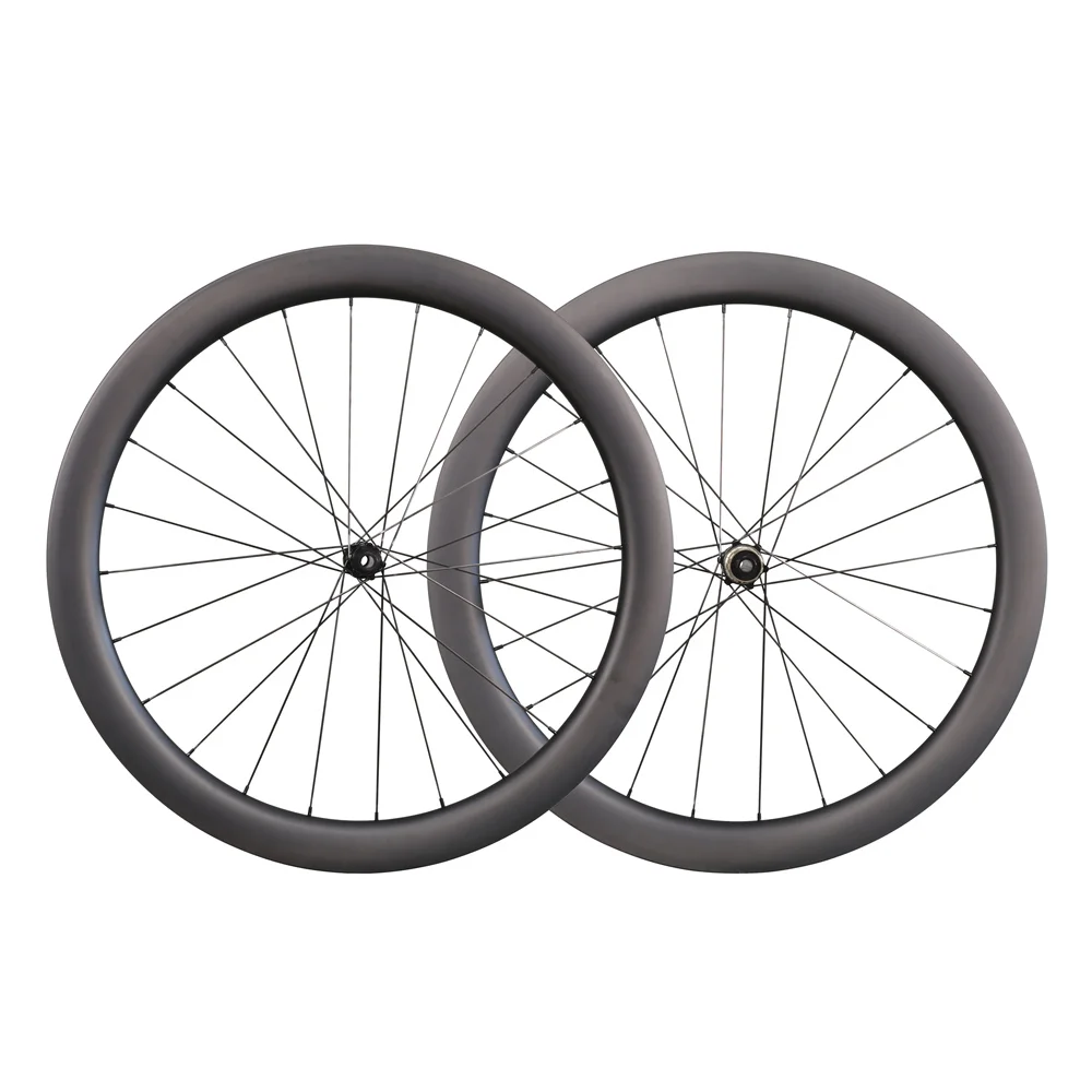 

Carbon Wheelset Carbon Wheels Bicycle Road Gravel Disc Brake 50mm depth 24H Clincher Tubeless 700c road wheels