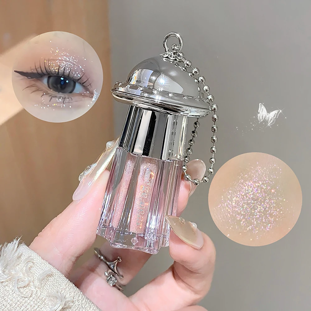 

Compact Portable Flying Saucer Eye Shadow Shines Pendant Shiny Eyeshadow Liquid Pearlescent Fine Shimmer Eye Cosmetics Makeup