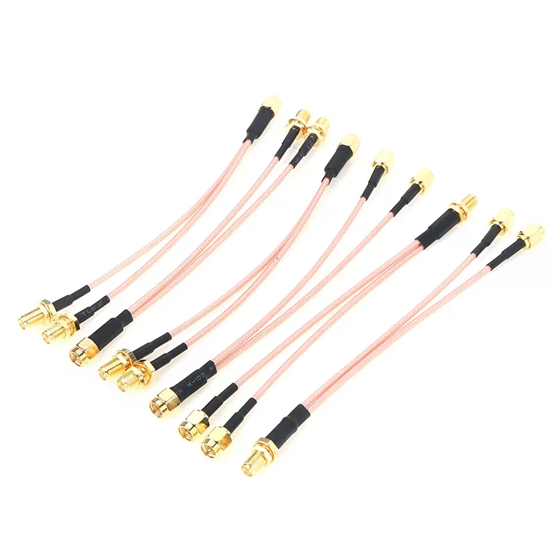 SMA to 2X SMA Male Female Y type Splitter Combiner Jumper Cable Pigtail