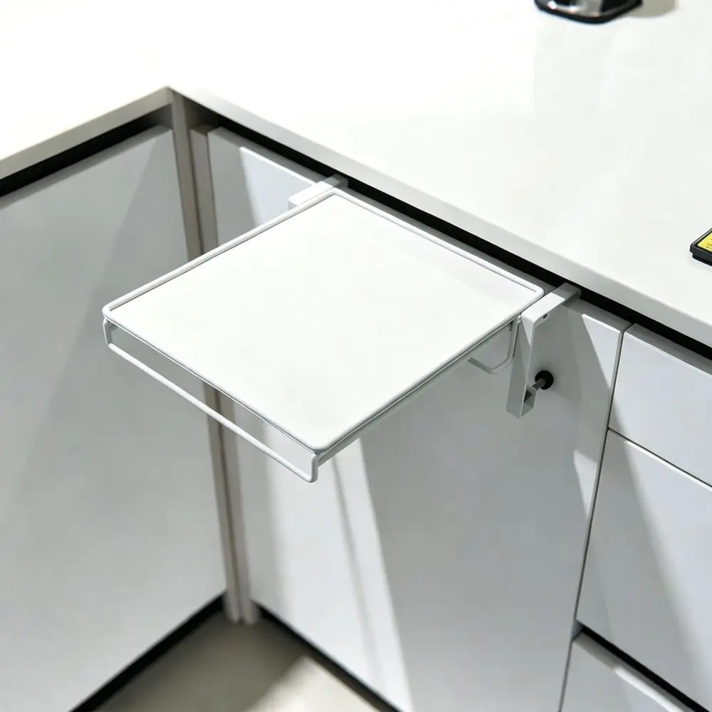 Foldable Kitchen Cabinet Door Storage Shelf Carbon Steel Organizer Rack For Bowl Pan Spice Dishware Holder