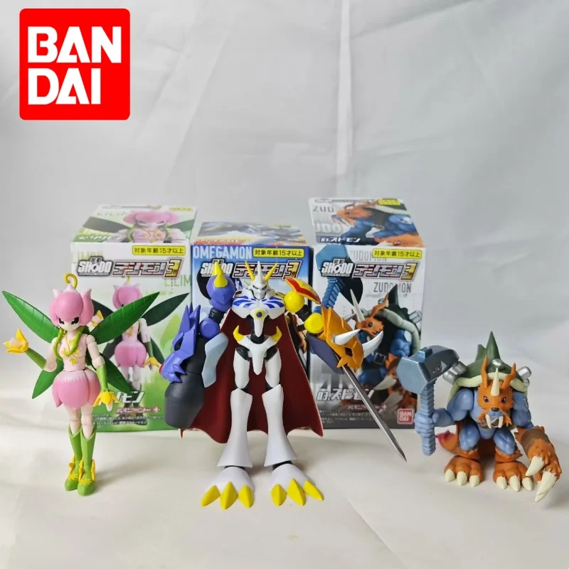 Original Bandai Digimon Adventure Zudomon Omegamon Alter-S Lilimon Box Eggs Collected Assembly Figure Models Ornaments Gift