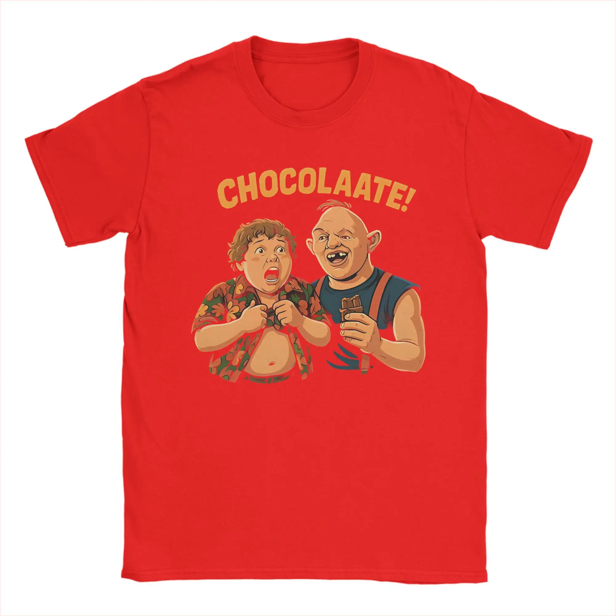 Goonies Chocolate Slot and Gordi T-Shirt Men women Crazy Tee Shirt Crew Neck Short Sleeve T Shirt Gift Idea Clothing 2026 Men