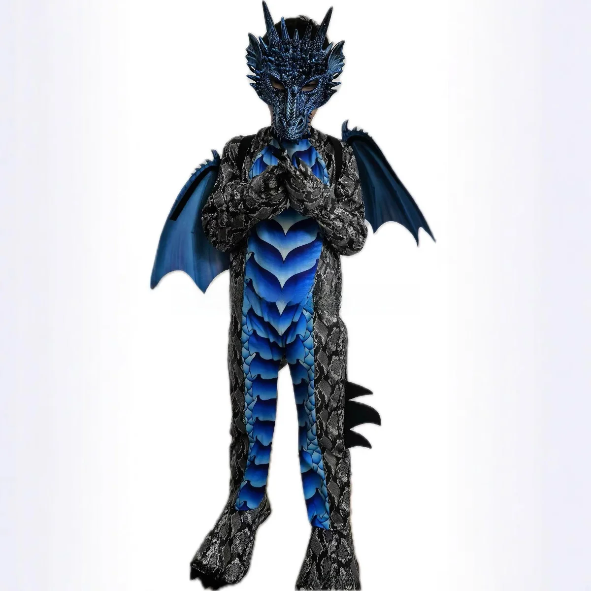 

Костюм для вечеринки на Хэллоуин в форме дракона, мультяшный, для сценических выступлений, ролевых игр, китайская традиционная этническая мода