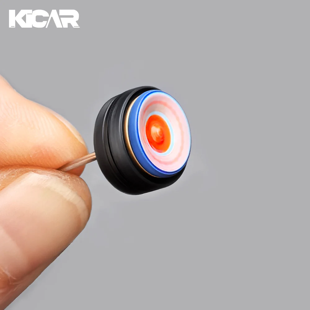 Kicarmod 1/64 A-Series 10.5mm Alloy Model Rim & Rubber Tire Set, 4Pcs Replacement and Magnetic Hub Covers for Tomica image 3