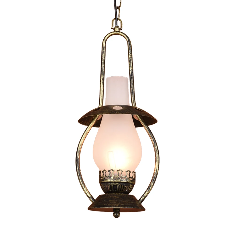 

Hallway Pendant Lights Vintage Frosted White Glass bottle Lampshade Porch Balcony Dining Room Pendant Lighting Fixtures