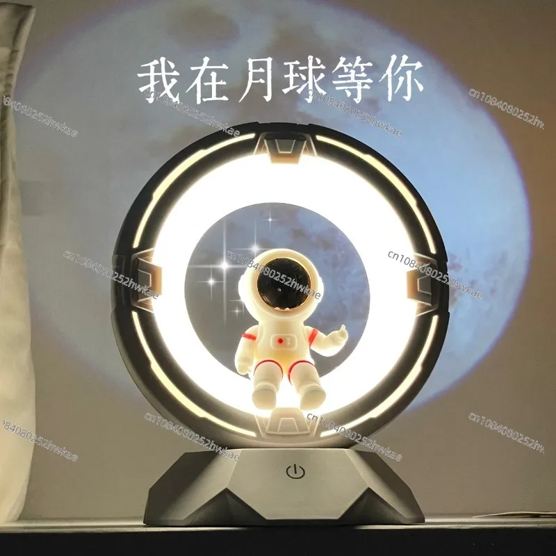 Night light, bedside light, astronaut USB charging third-gear brightness, pat light, bedroom sleep atmosphere light