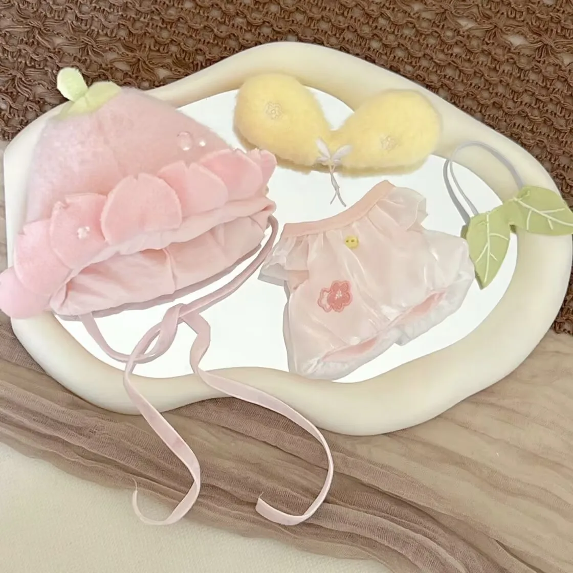 

Детская одежда 20 см, комплект детской одежды "Вишневый цвет", хлопковая кукольная одежда, милая кукольная одежда, дешево