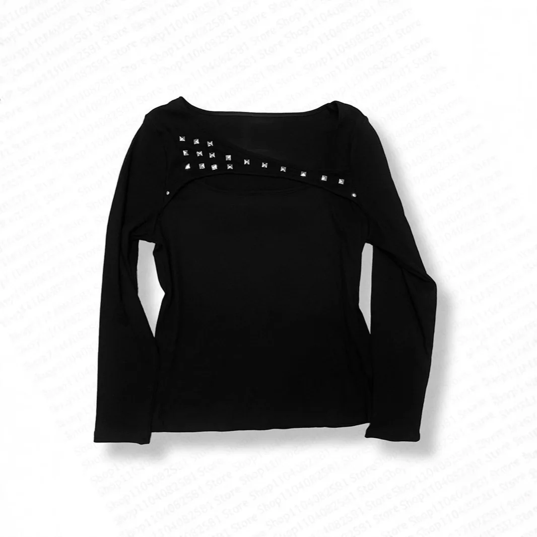 

Осень и зима, новый стиль, сплошной цвет, украшение из ивы, стиль Яби, нижняя рубашка с длинными рукавами, женская рубашка с длинными рукавами в стиле ретро