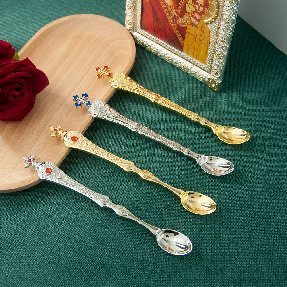 Orthodox Spoon, Ritual Gift, Suitable for Men and Women, Communion, Baptism, 6.5In, 27G