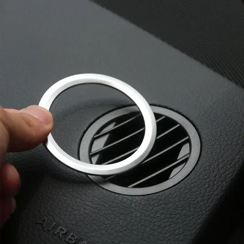 

For Mercedes Benz B Class W246 2011-2018 ABS Silver Car Dashboard AC Air Vent Outlet Cover Trim Sticker Car Accessories