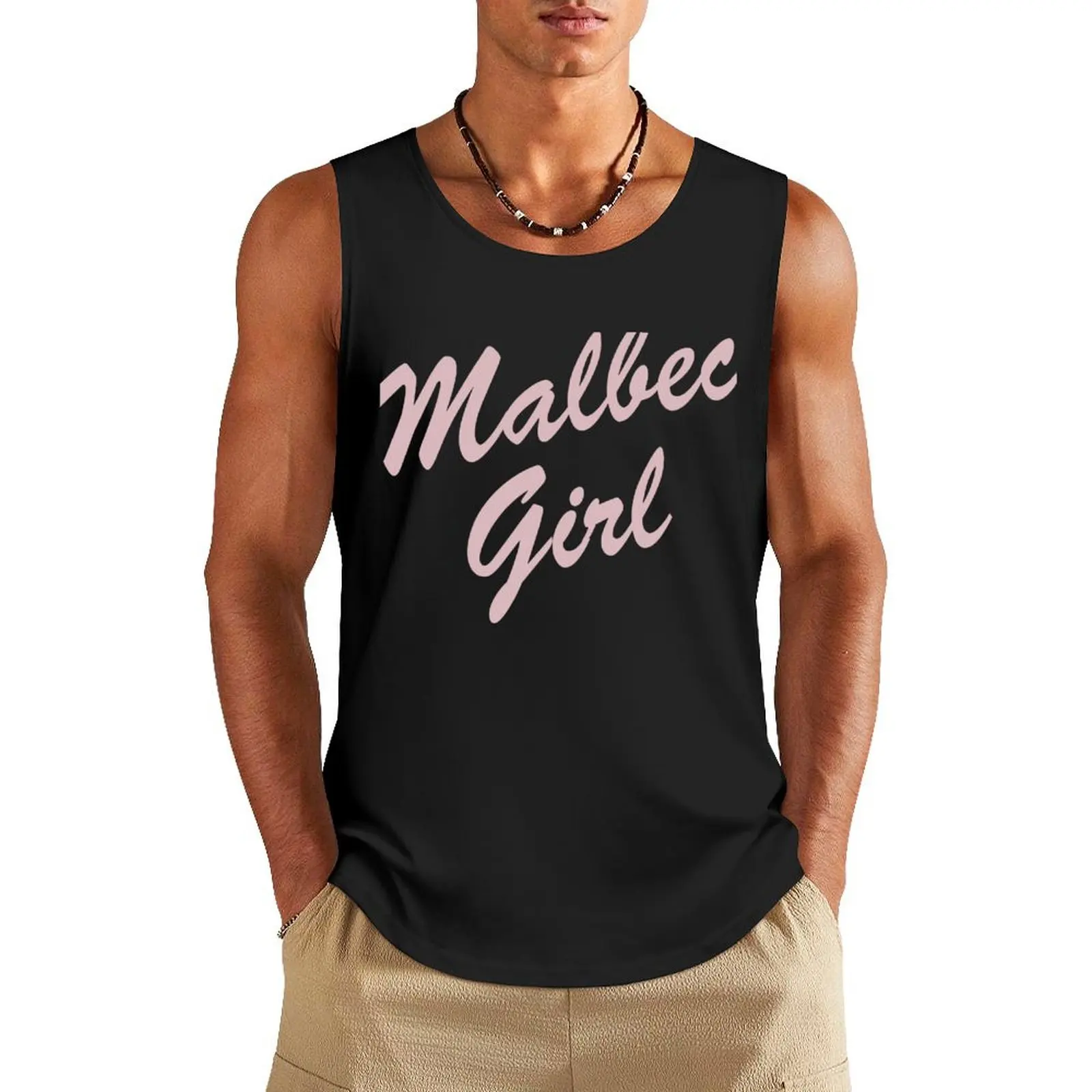 Malbec Girl Design for Malbec Wine Lovers Tank Top t shirts running shirt underwear Men sleeveless tee Top