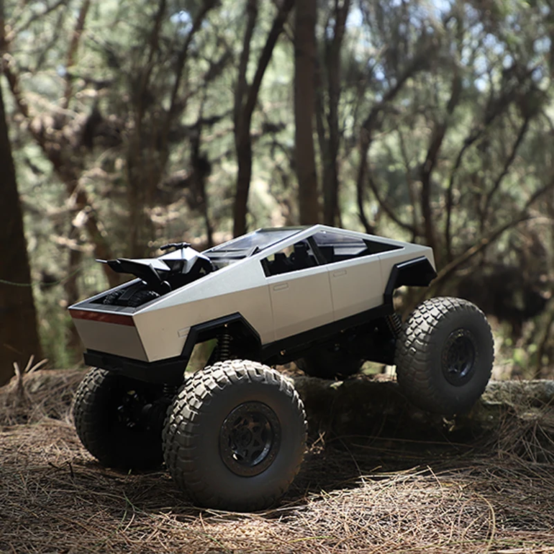 Rc Truck Met Motorfietsen Afstandsbediening Auto 'S Klimmen Crawler Hoge Snelheid Off Road Pick-Up Motorfiets Auto Speelgoed Voor Jongens