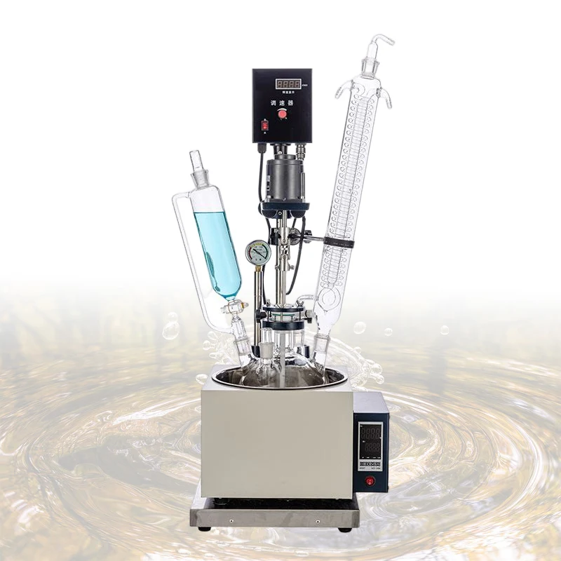 

Взрывозащищенный однослойный стеклянный реактор объемом 1 л для смешивания химикатов