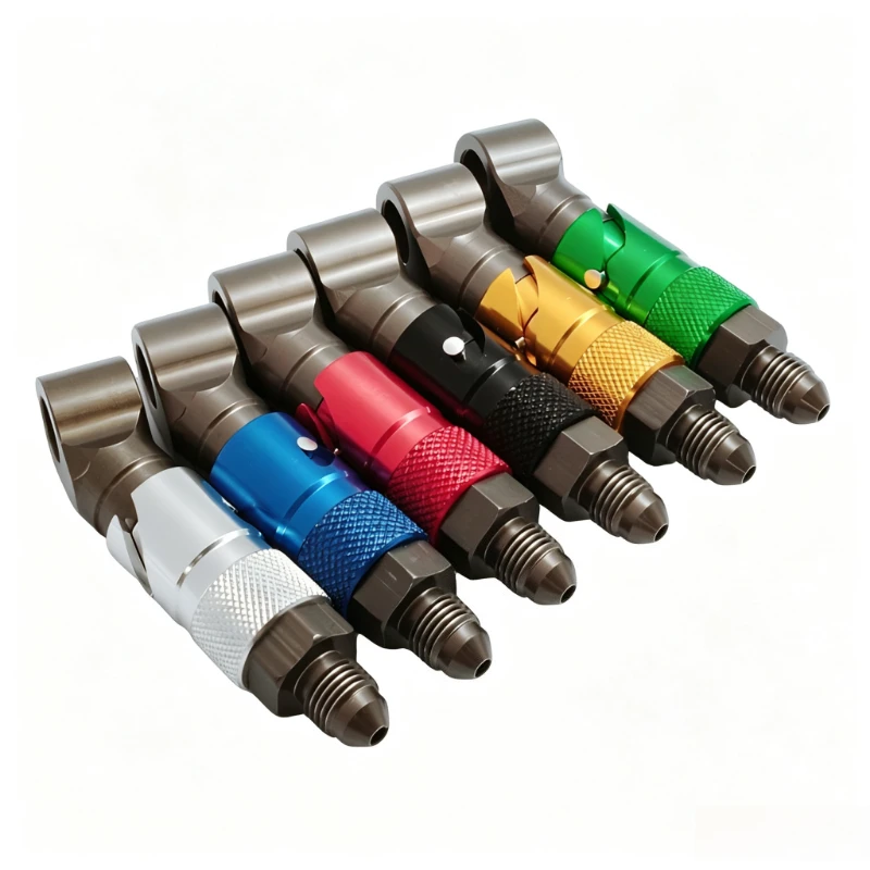 Aluminum Alloy AN3 Quick‑Release Oil Shut‑off Banjo Connector Brake Hose Fitting for Motorcycle Dirt Bike Racing Caliper