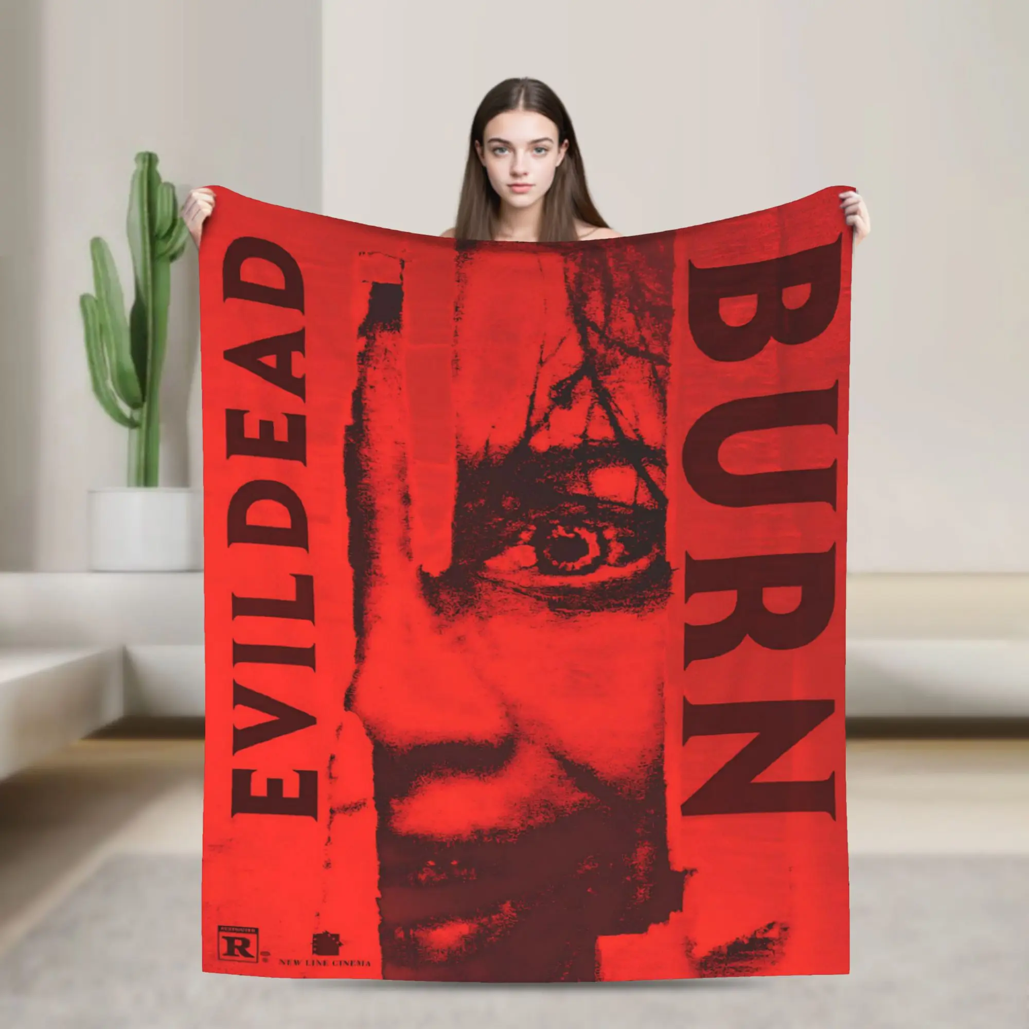 Evil Dead Burn Blanket Super Soft Warm  Throw Blankets for Bed 50x60 Inch Multi-size Plush Thin Quilt