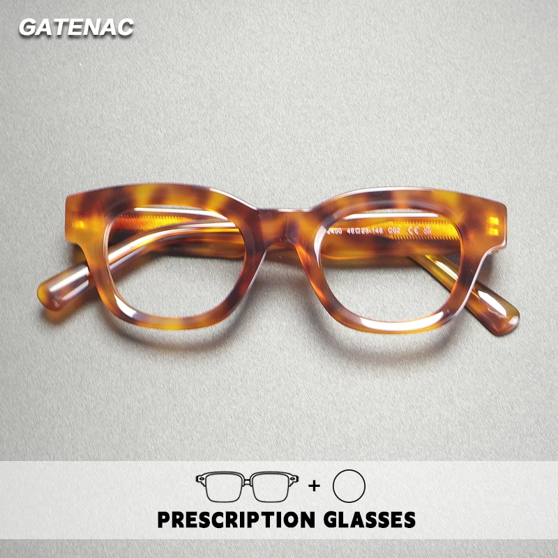

Gatenac Handmade Reading Glasses Women Photochromic Anti Blue Light Prescription Glasses Frame Men Progressive Myopia Eyewear