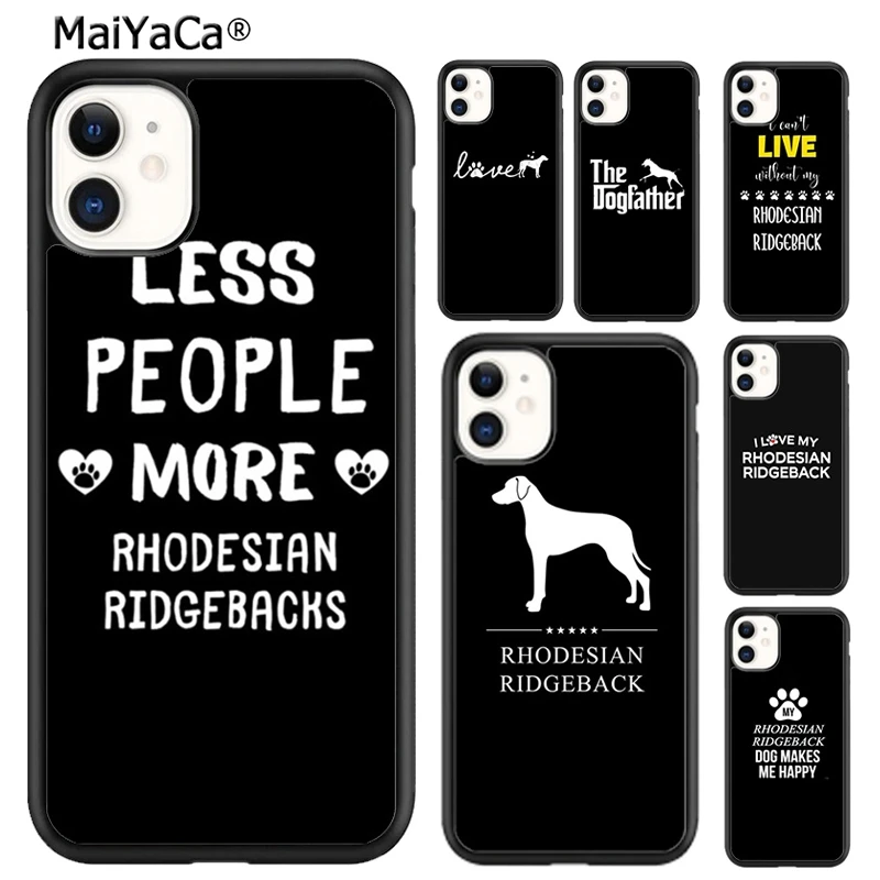 MaiYaCa Rhodesian Ridgeback Dog Phone Case For iPhone 16 15 14 plus XR XS 11 12 13 pro max Shell Cover coque