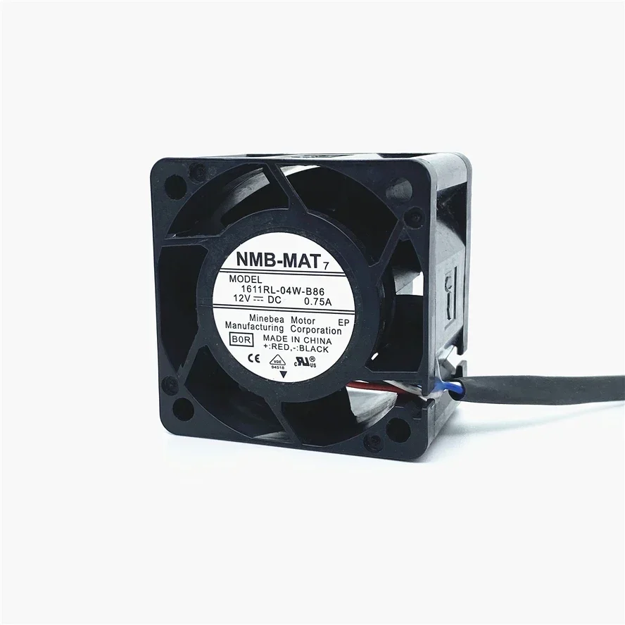 NMB-MAT 12V 0.75A 1611RL-04W-B86 4028 40MM 4CM 40x40x28 mm 1U 2U Server Fan Big Power Cooling Fan 4pin