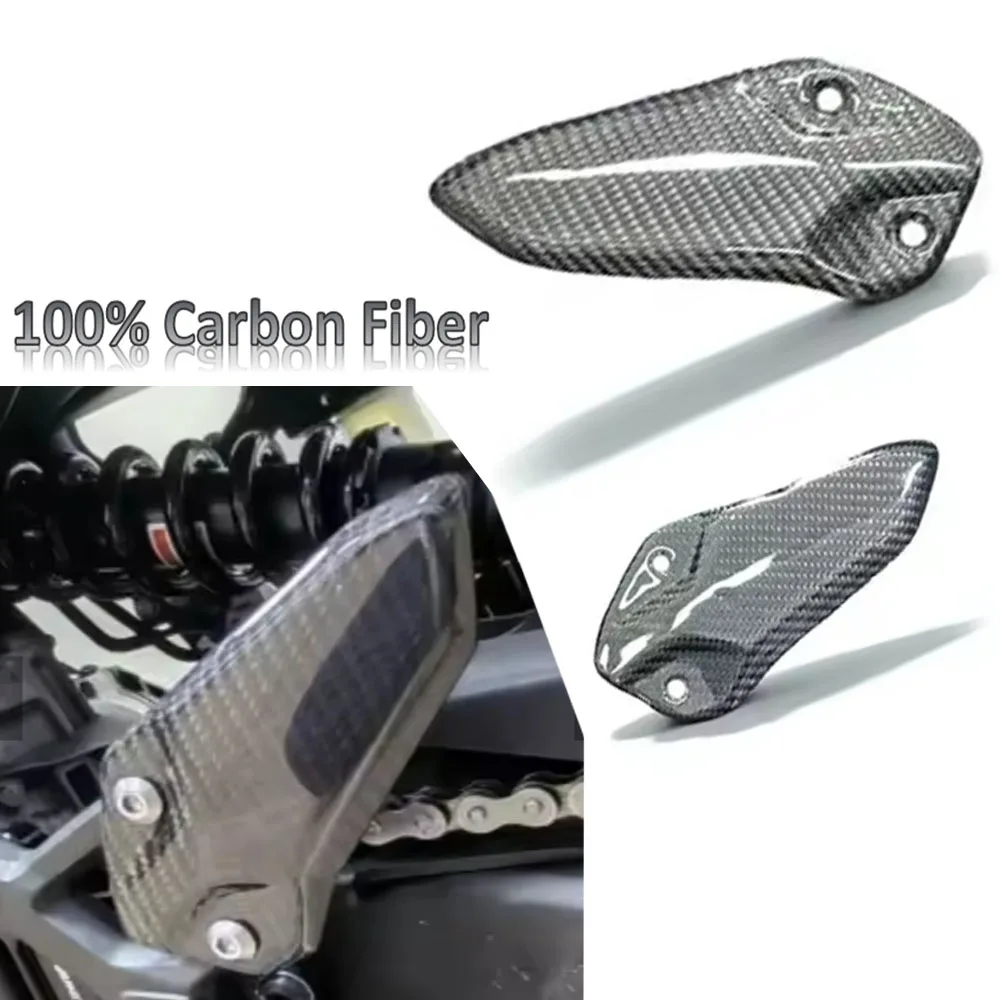 

Suitable for kawasaki ZX-4R ZX-4RR 23-24 ZX25R 2020-2024 100% 3 k carbon fiber motorcycle accessories foot pedals protection