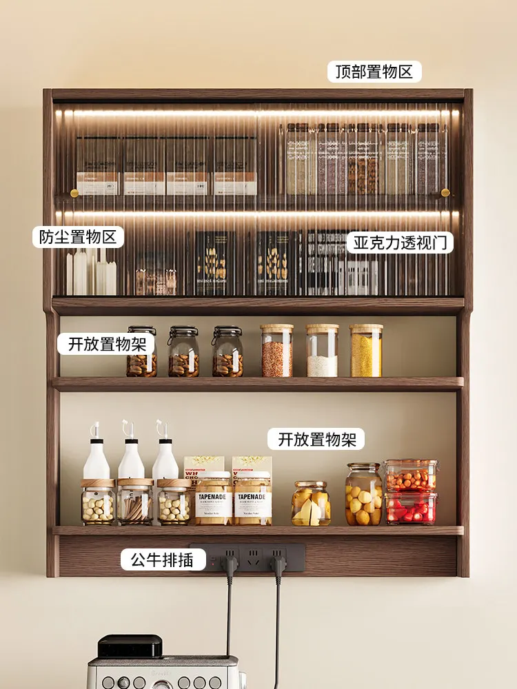 Yy-practical  cabinet  wall storage cabinet kitchen wall hanging wall storage for home restaurant wooden cabinet
