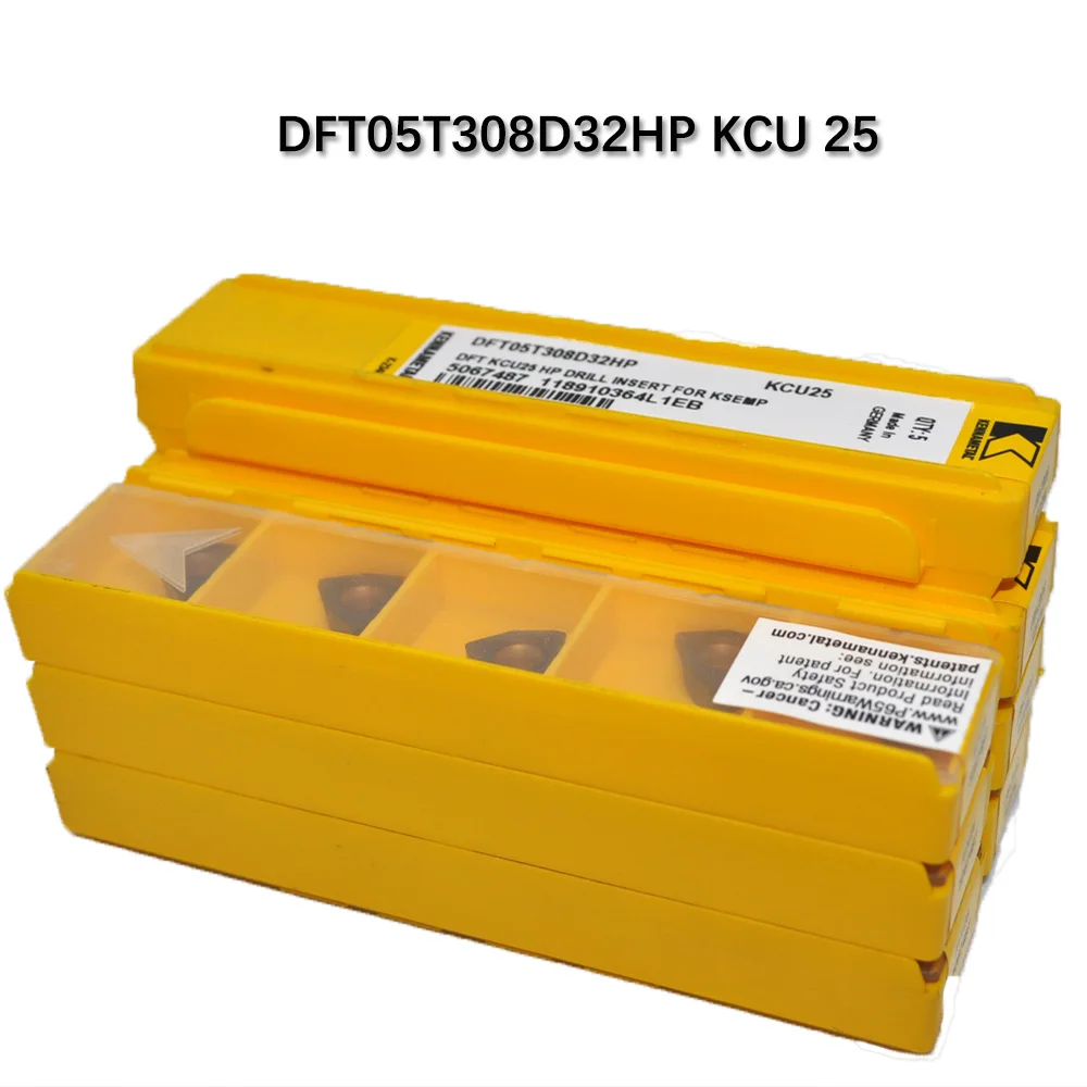 Kennametal модульная буровая карбидная вставка для KSEM PLUS™Головки A1 DFT05T308D32HP KCU25 материал 5067487 (5 шт. в коробке)